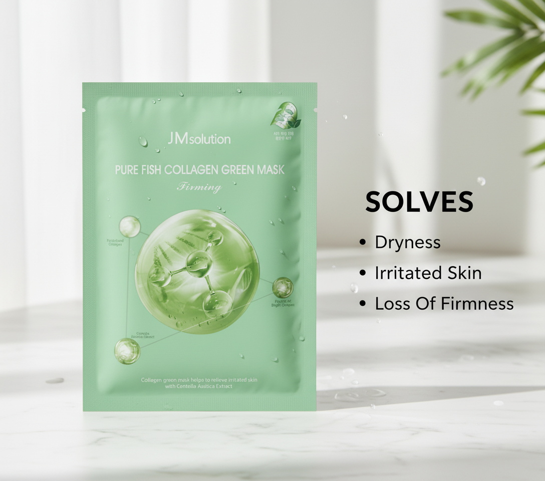 Pure Fish Collagen Green Mask