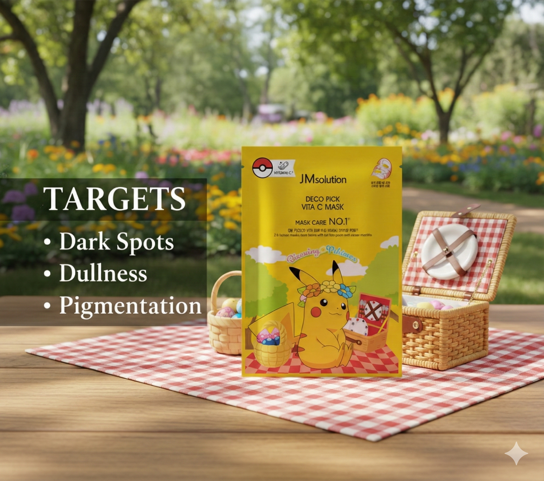 JMsolution X Pokemon Deco Pick Vita C Mask