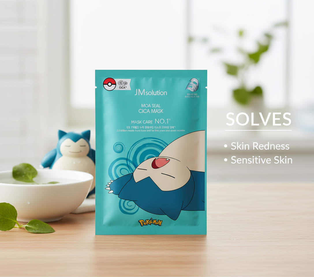 JMsolution X Pokemon Moa Seal Cica Mask